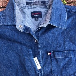 Tommy girl denim button up.